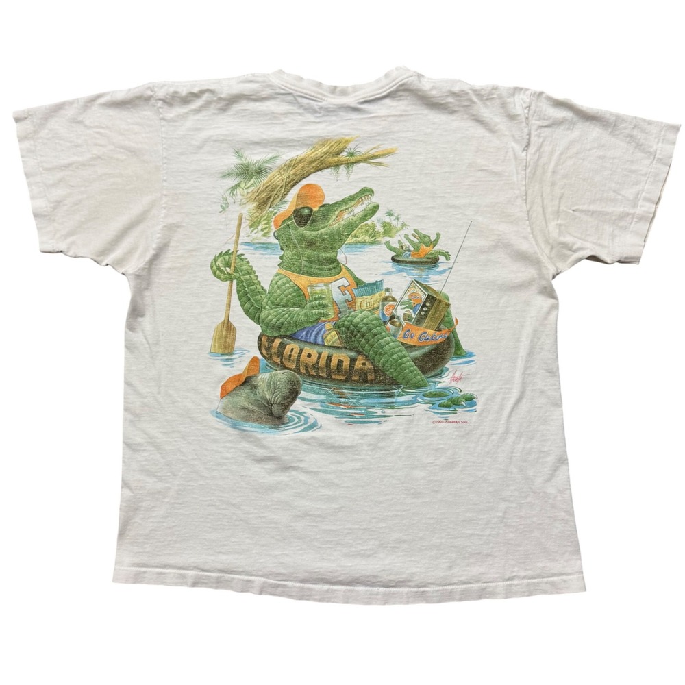 Vintage Caribbean Soul University of Florida Gators T-Shirt Alligator College XL